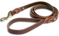 Braided Leather Dog Lead for Great Dane training Braided Leather Dog Lead for Great Dane training