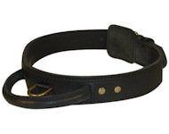 2 ply leather agitation dog collar with handle 2 ply leather agitation dog collar with handle